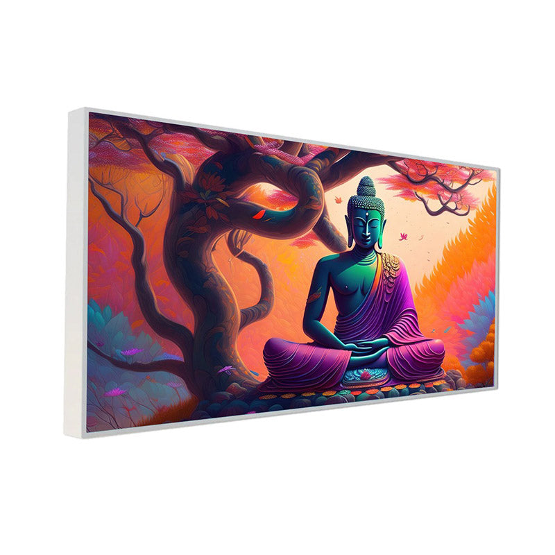 Buy Divine Gautam Buddha Wall Painting With Frame Wall Art & Paintings from Vaaree