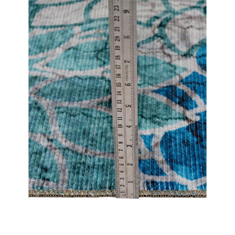 Buy Enaya Floral Carpet - Blue Carpet from Vaaree