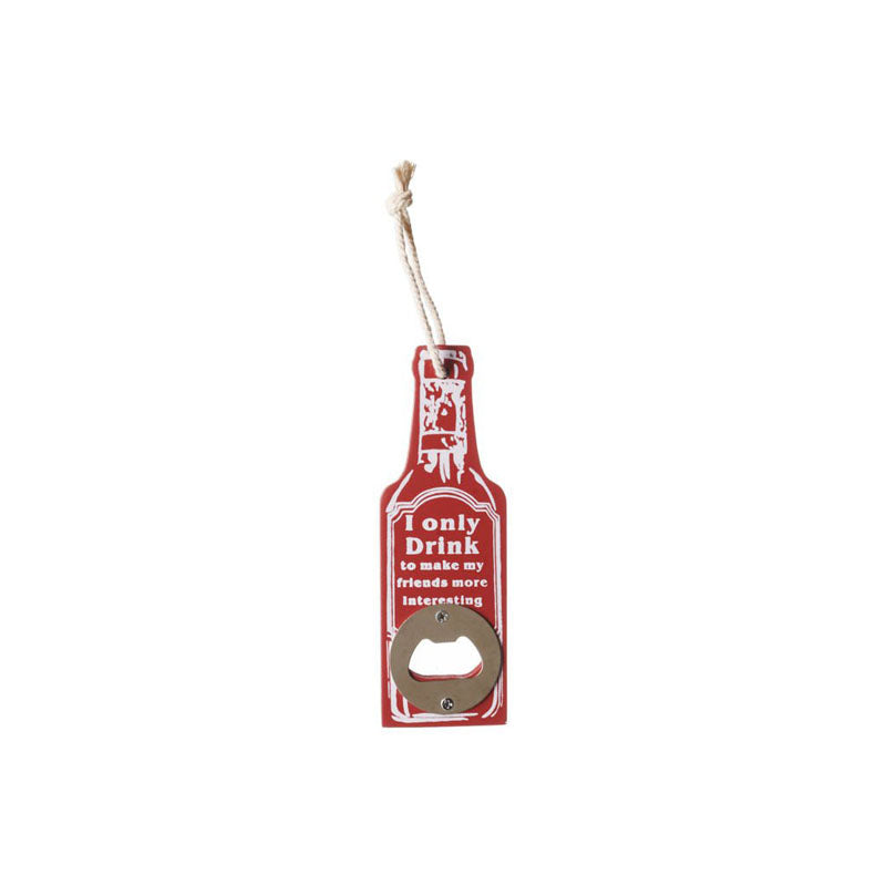 Buy Drink To Make Friends Bottle Opener (Red) - Set Of Two Barware Tools & Sets from Vaaree