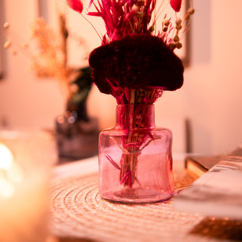 Buy Blush Vase With Dried Flower - Two Piece Set Vase from Vaaree