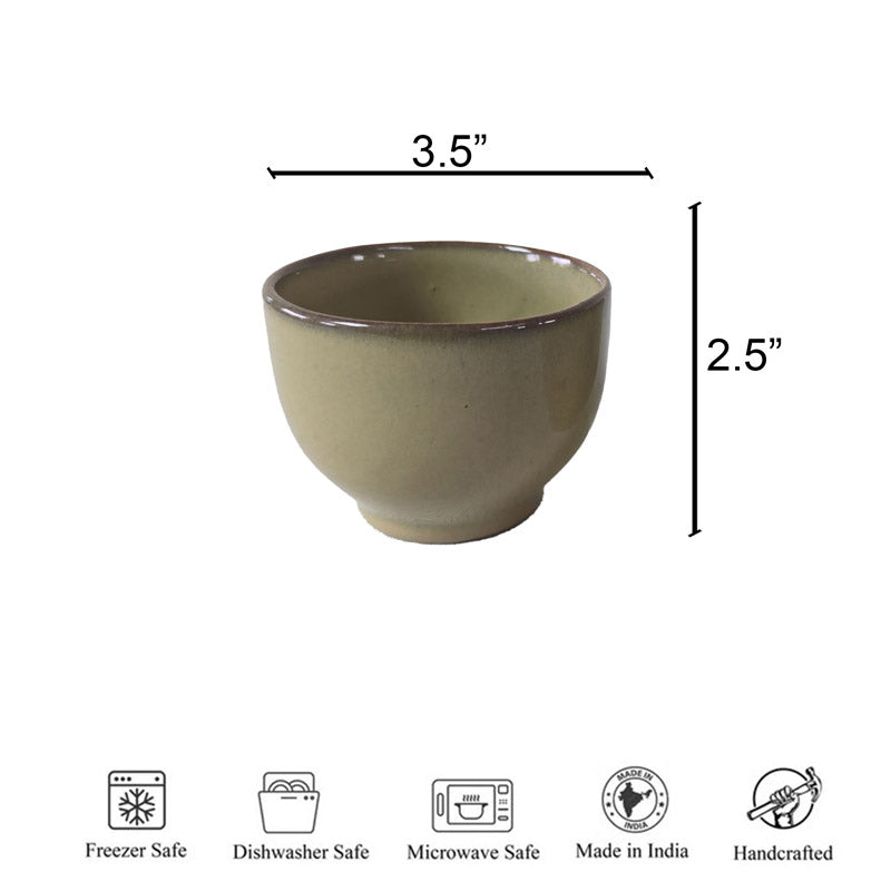 Buy Afila Ceramic Cup (250 ML) - Set Of Two Mug & Tea Cup from Vaaree