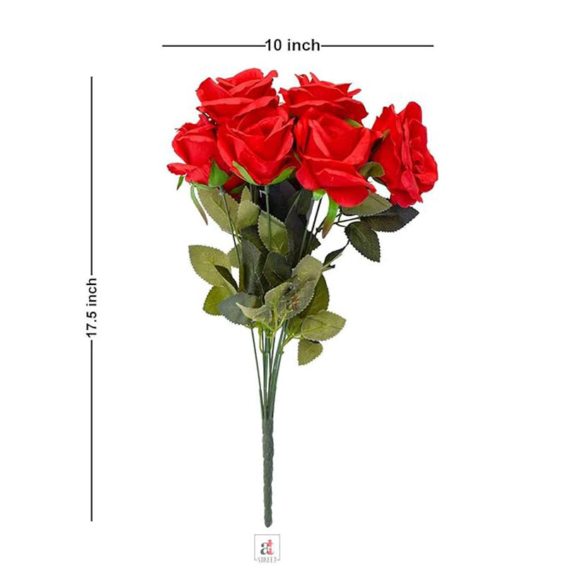 Buy Faux Bright Rose Bunch Artificial Flowers from Vaaree