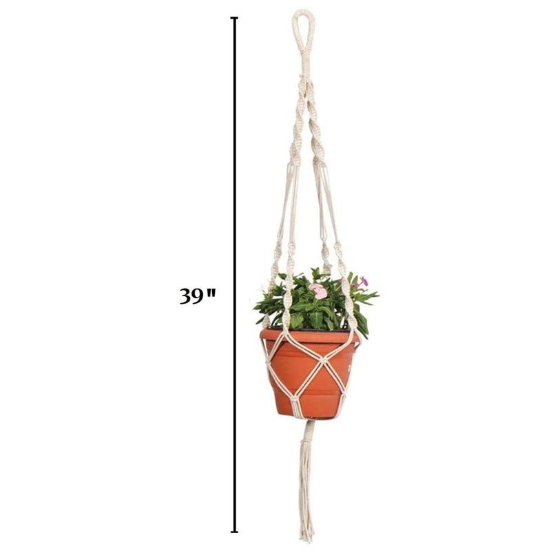 Buy Navra Macramme Planter - Set Of Three Pots & Planters from Vaaree