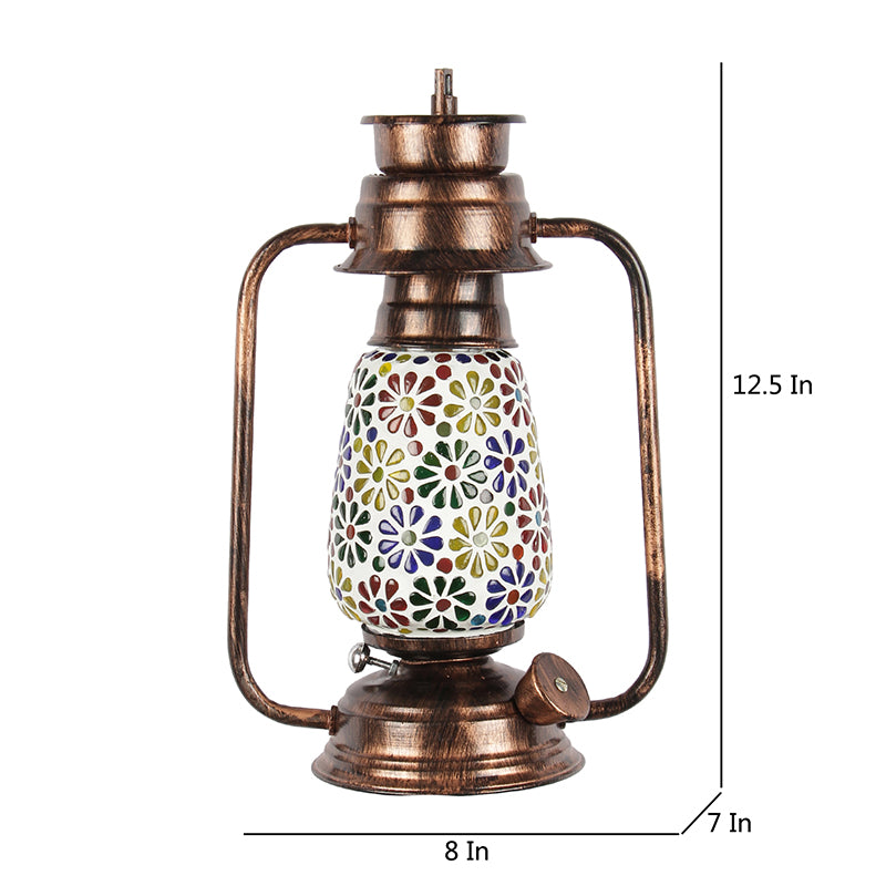 Buy Madhura Mosaic Lantern Wall Lamp - Copper Wall Lamp from Vaaree