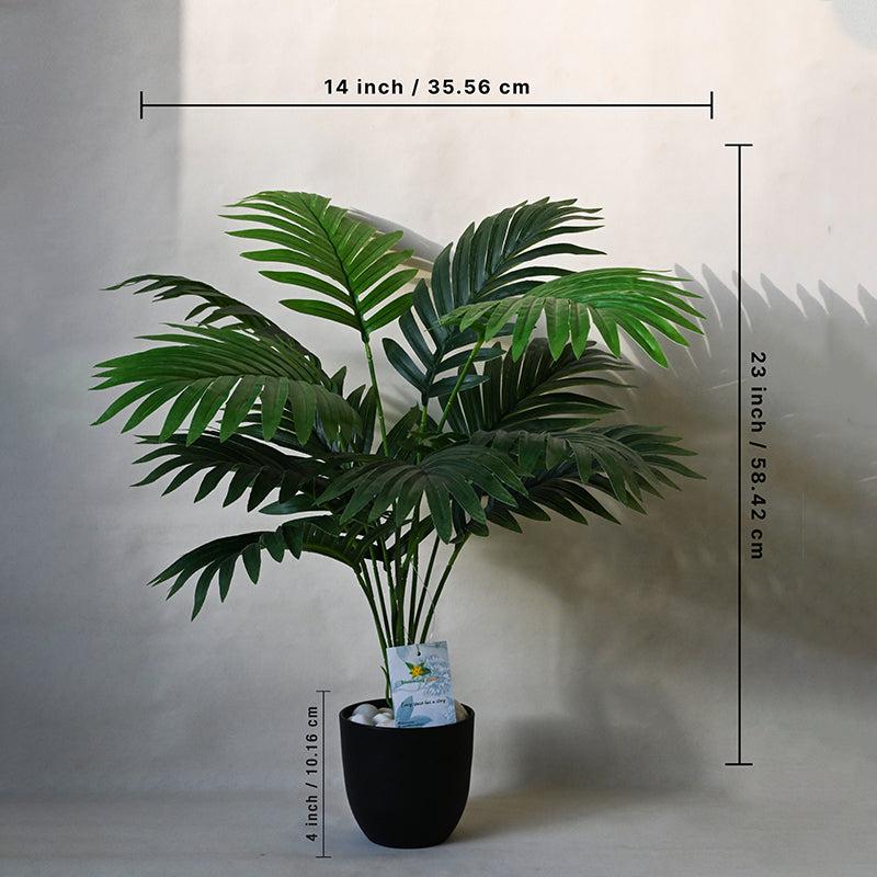 Buy Faux Everlasting Areca Palm Plant With Pot - 58 Cms Artificial Plants from Vaaree