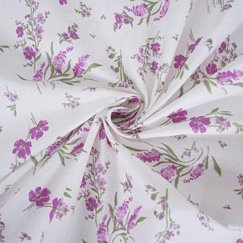 Buy Peila Floral Bedsheet - Lavender Bedsheets from Vaaree