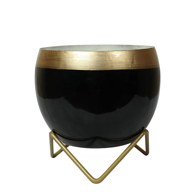 Buy Brita Planter With Stand - Black Pots & Planters from Vaaree