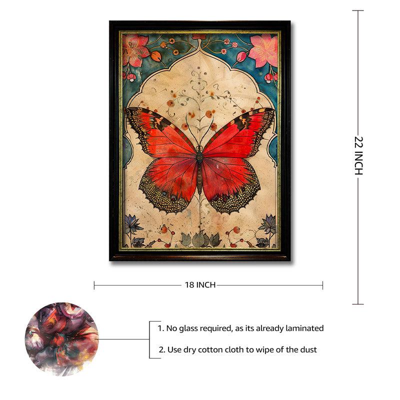 Buy Orange Butterfly Wall Art Wall Art & Paintings from Vaaree