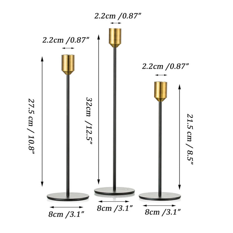 Buy Vieta Candle Holder - Set Of Three Candle Holders from Vaaree