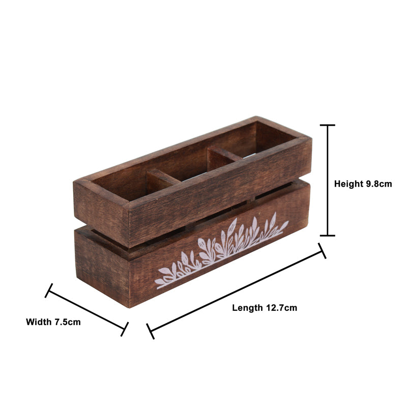 Buy Nara Wooden Cutlery Holder Cutlery Stand from Vaaree