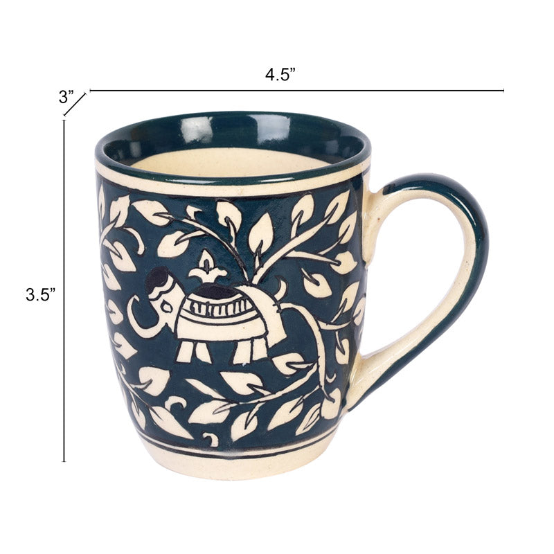 Buy Tiya Ceramic Mug (175 ML) - Set of Six Mugs from Vaaree