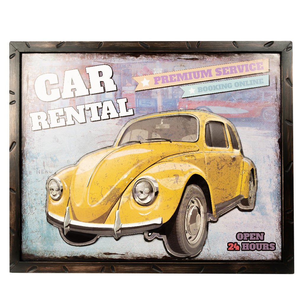 Buy Vw Beetle Retro Wall Art Wall Accents from Vaaree