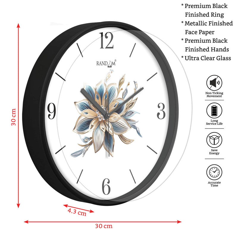 Buy Alec Floral Wall Clock Wall Clock from Vaaree