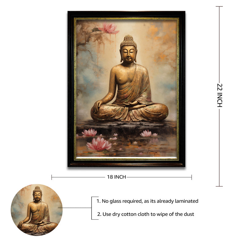 Buy Buddha Meditation Wall Painting Wall Art & Paintings from Vaaree