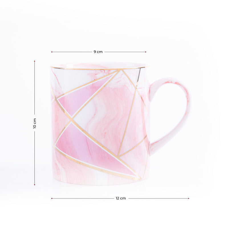 Buy Endurra Ceramic Mug (Pink) - 450 ML Mug & Tea Cup from Vaaree