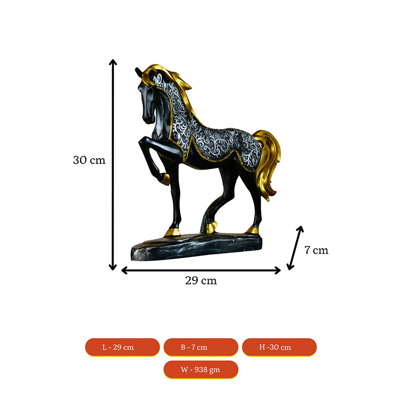 Buy Stallion Glimmer Showpiece Showpieces from Vaaree