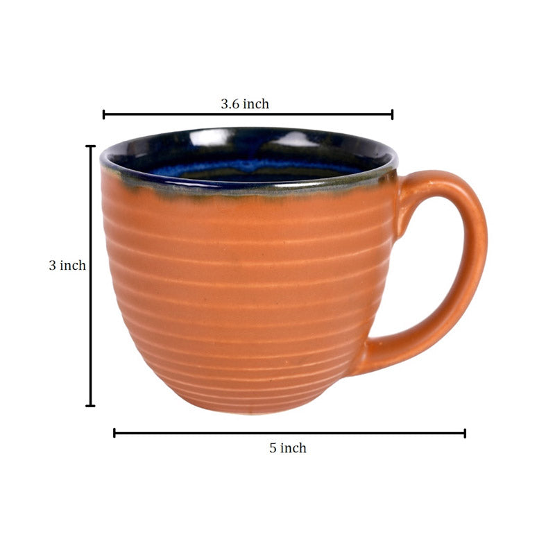 Buy Natika Ceramic Mug (250 ML) - Set of Two Tea Cup & Saucer from Vaaree