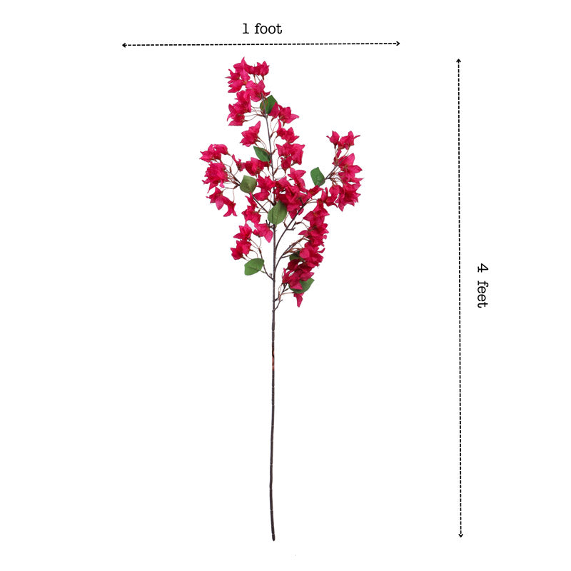 Buy Faux Realistic Bougainvillea Flower Stick - Pink Artificial Flowers from Vaaree