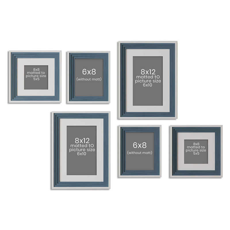 Buy Dinva Photo Frame - Set Of Six Photo Frames from Vaaree