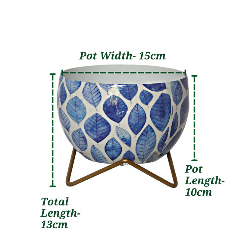 Buy Indigo Flow Planter With Stand Pots & Planters from Vaaree