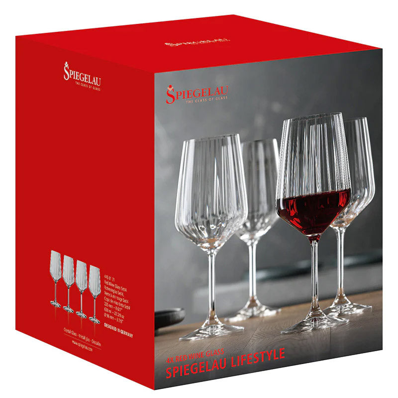 Buy Spiegelau Lifestyle Red Wine (630 ML) - Set Of Four Wine & Champagne Glasses from Vaaree