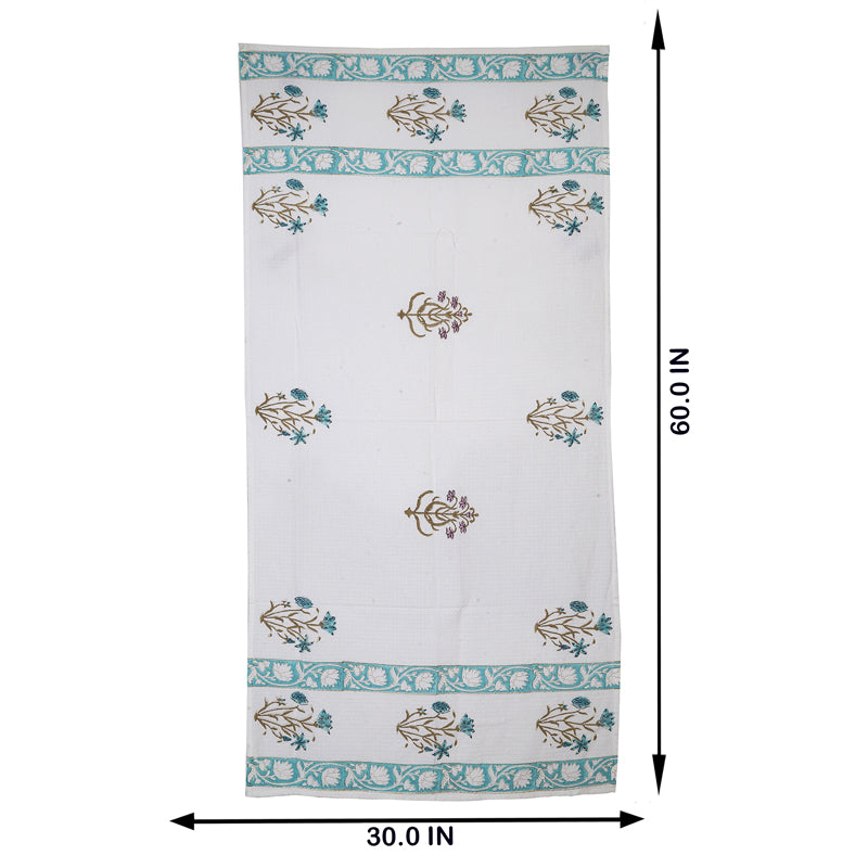 Buy Arviya Floral Waffle Bath Towel Bath Towels from Vaaree