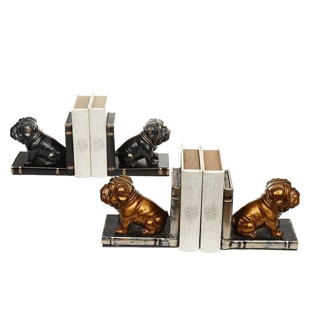 Buy Bull Dog Bookend - Black Book End from Vaaree