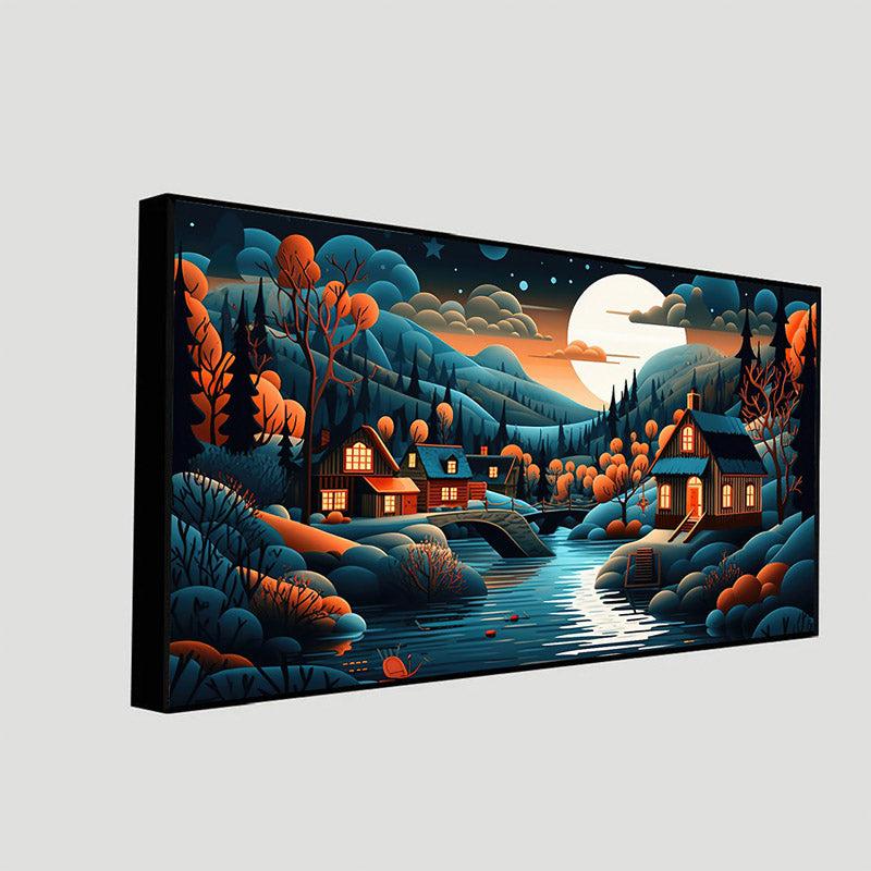 Buy The Cloud Land Wall Painting With Frame Wall Art & Paintings from Vaaree