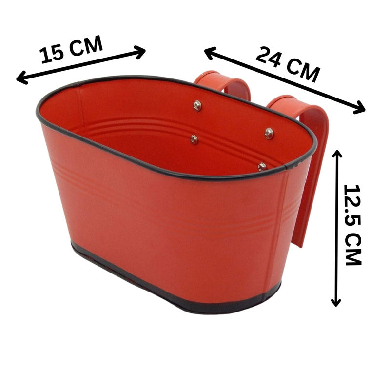 Buy Blossom Nest Planter (Red) - Set Of Six Pots & Planters from Vaaree