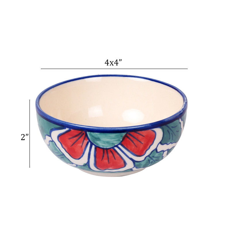 Buy Rachita Ceramic Serving Bowl (175 ML) - Set of Four Bowl from Vaaree