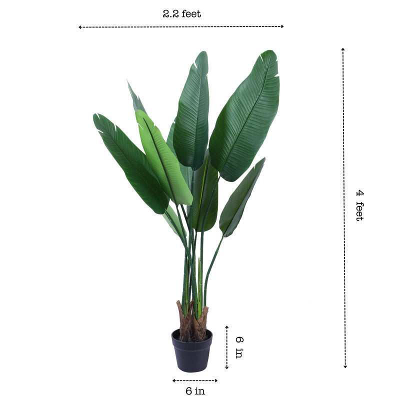 Buy Artifiical Banana Tree With Pot - 3.9 Feet Artificial Plants from Vaaree