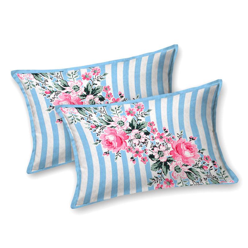 Buy Oliver Floral Bedsheet - Blue Bedsheets from Vaaree