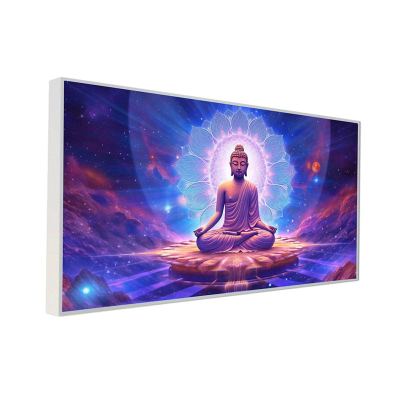 Buy Blue Divine Buddha Wall Painting With Frame Wall Art & Paintings from Vaaree