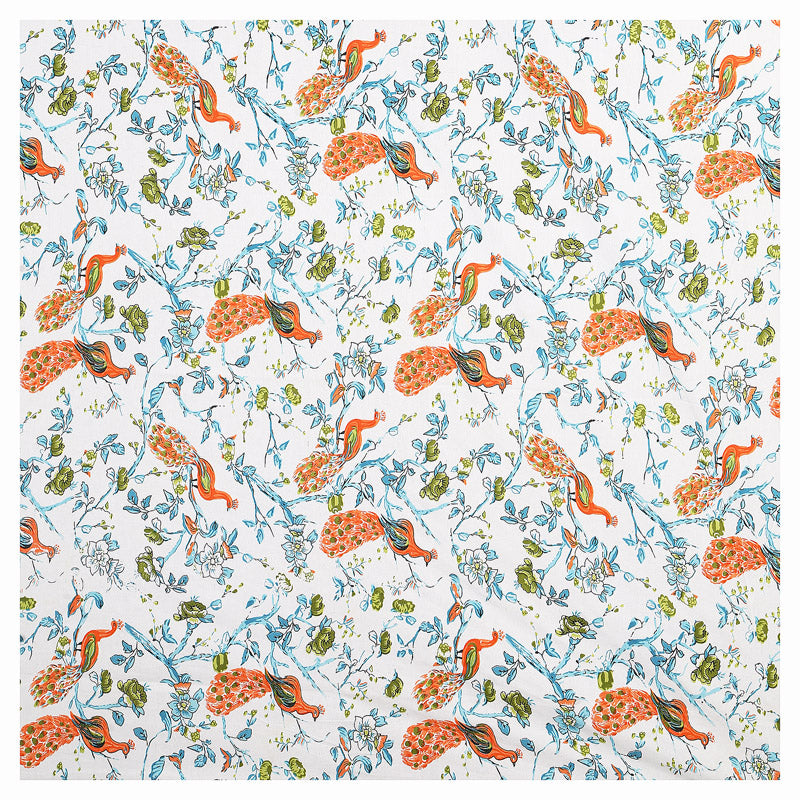 Buy Plume Floral Bedsheet - Orange Bedsheets from Vaaree