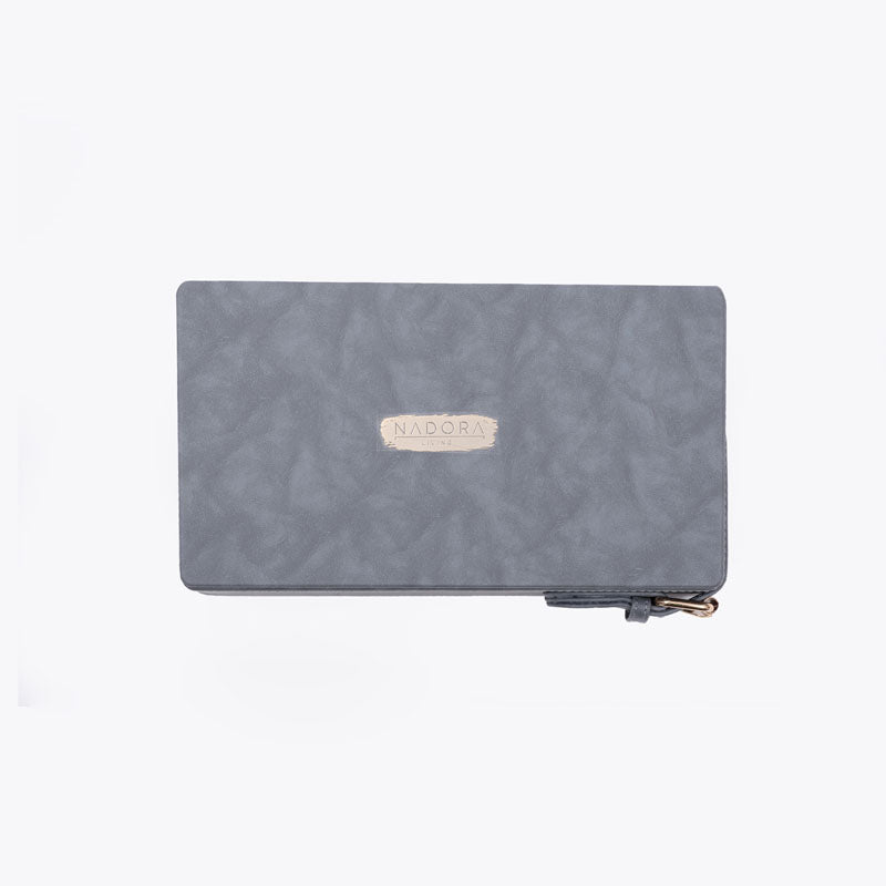 Buy Mona Vegan Leather Tissue Box - Grey Tissue Holder from Vaaree