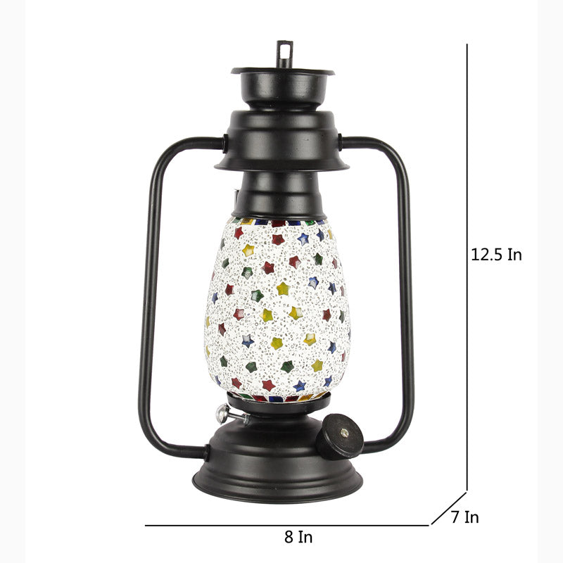 Buy Divyara Mosaic Lantern Table Lamp - Black Table Lamp from Vaaree