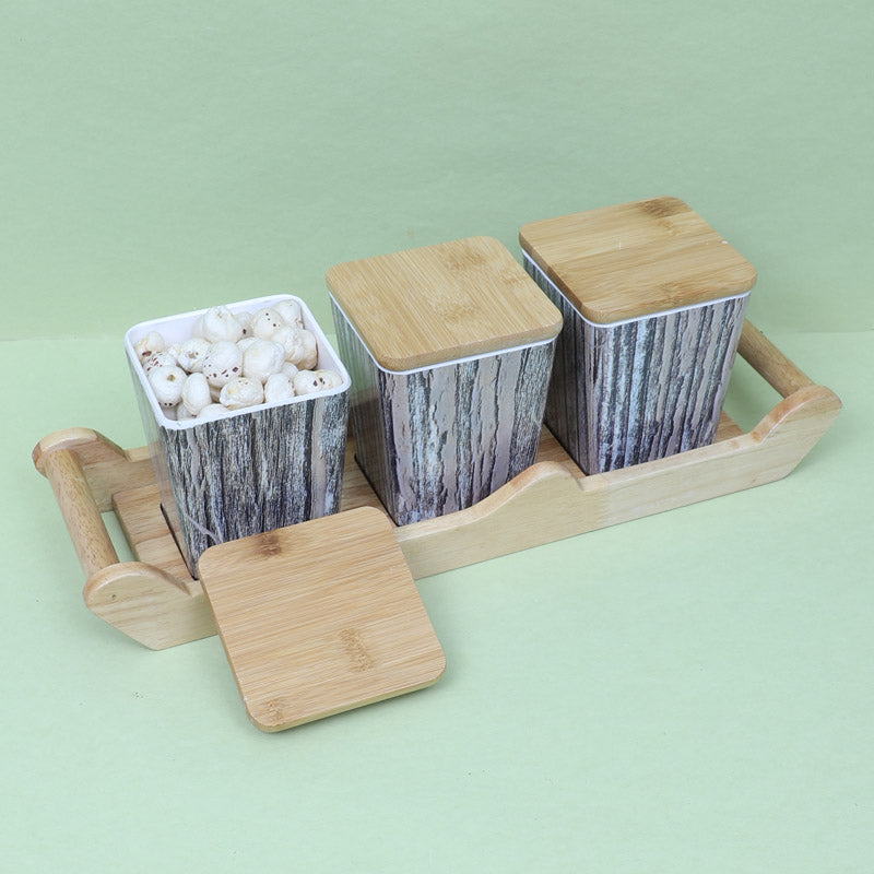 Buy Navina Storage Container With Tray (750 ML) - Four Piece Set Container from Vaaree