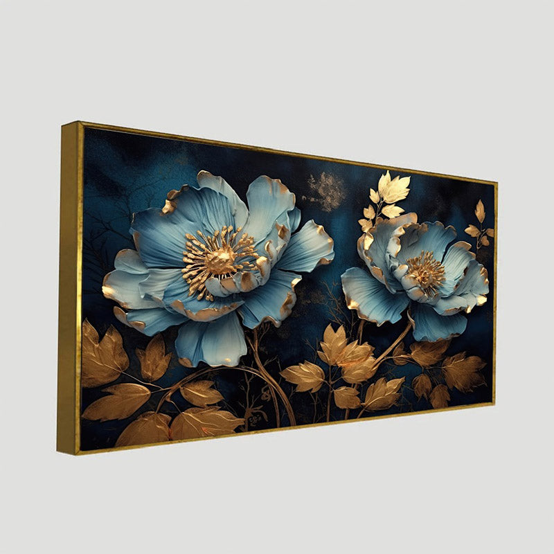 Buy Luxe Peony Wall Painting With Frame Wall Art & Paintings from Vaaree