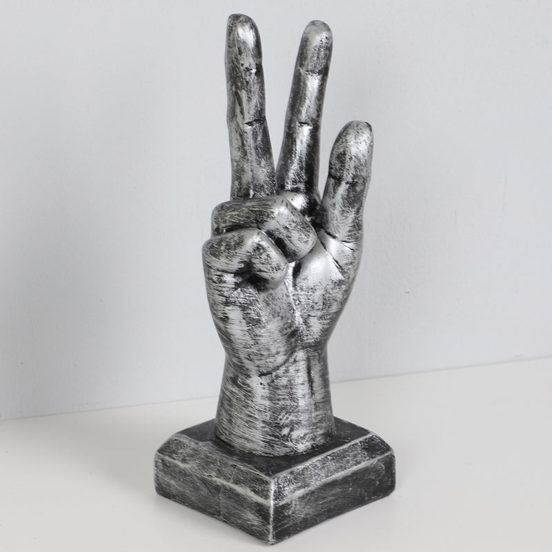 Buy Victory Sign Showpiece - Grey Showpieces from Vaaree