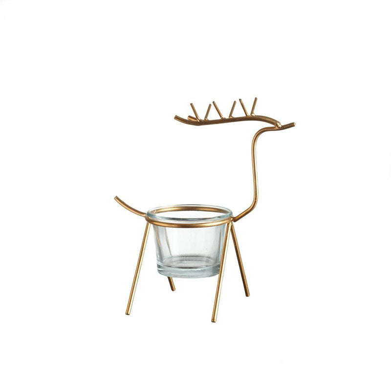 Buy Stick Stag Tealight Candle Holder - Set Of Two Candle Holders from Vaaree