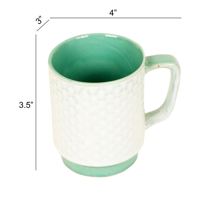 Buy Rabeea Ceramic Cup (150 ML) - Set of Six Mugs from Vaaree