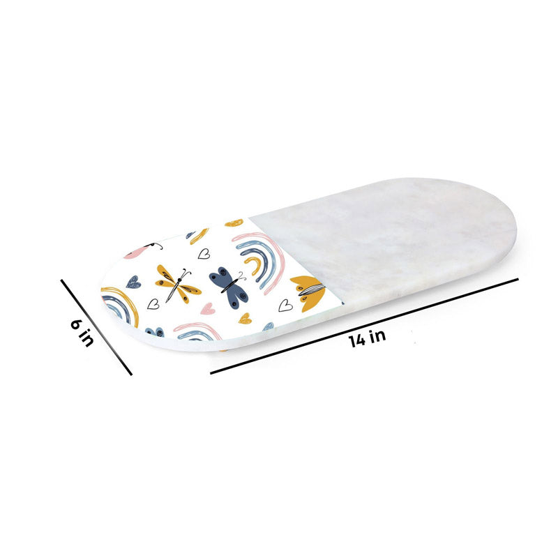 Buy Swish Cheese Platter 14"X6 Platter from Vaaree