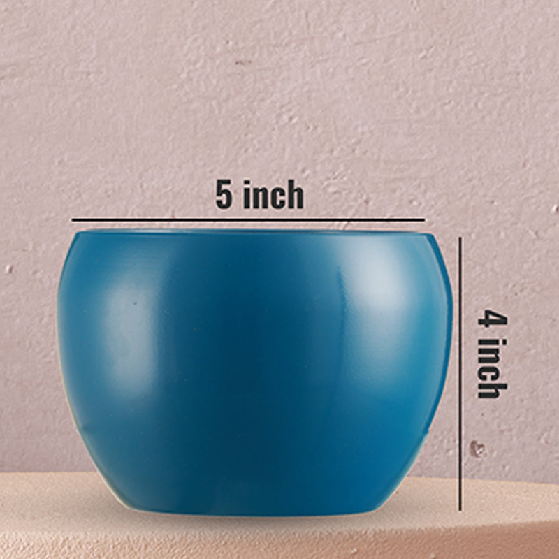 Buy Nectera Metal Planter (Pink/Blue) - Set Of Two Pots & Planters from Vaaree