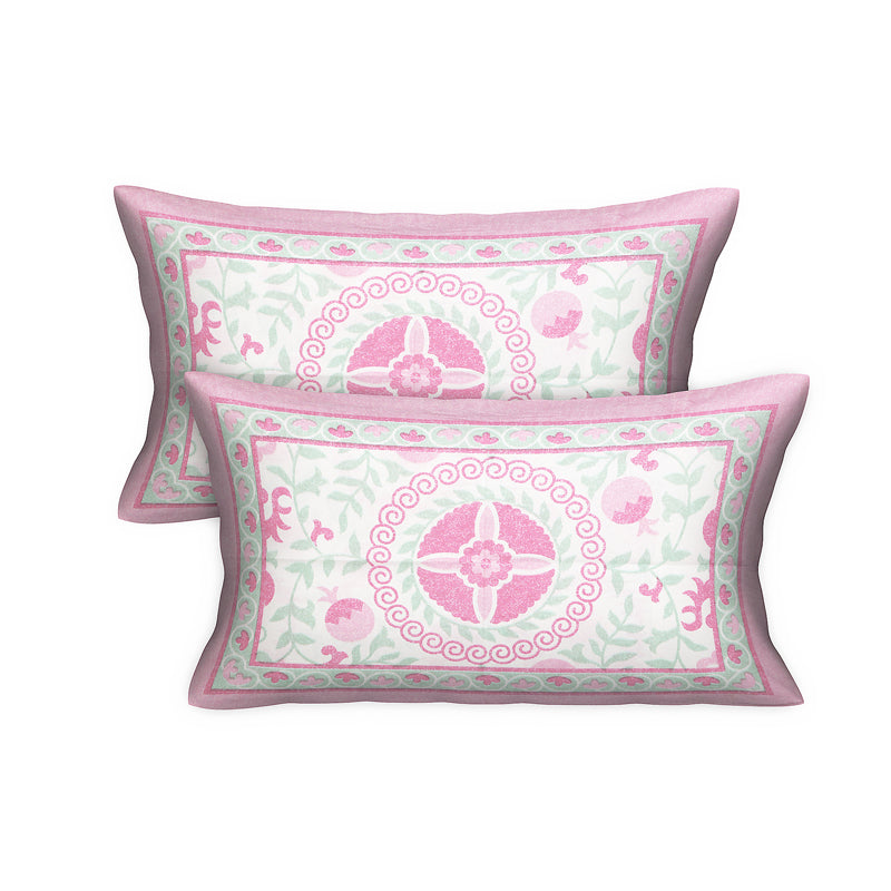 Buy Imani Floral Bedsheet - Pink Bedsheets from Vaaree