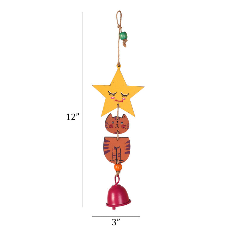 Buy Star Sight - Orange Windchime Windchimes from Vaaree