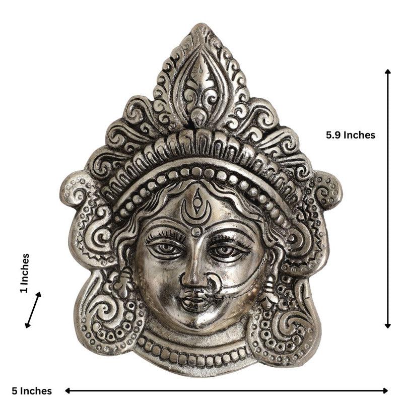 Buy Divine Silver Maa Durga Wall Accent Wall Accents from Vaaree