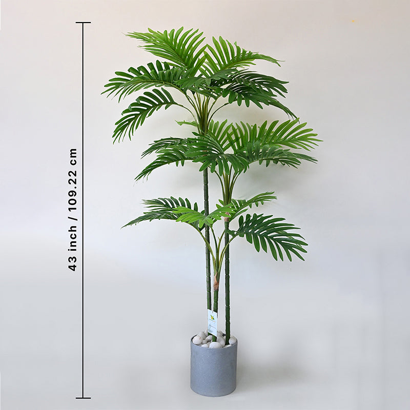 Buy Faux Everlasting Areca Palm Plant With Pot - 3.6 Feet Artificial Plants from Vaaree