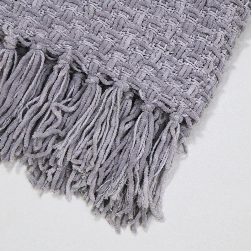 Buy Cozy Loom Throw - Purple Throws from Vaaree