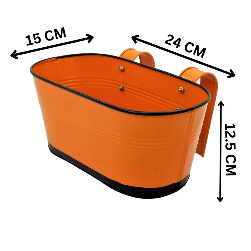 Buy Blossom Nest Planter (Orange) - Set Of Six Pots & Planters from Vaaree