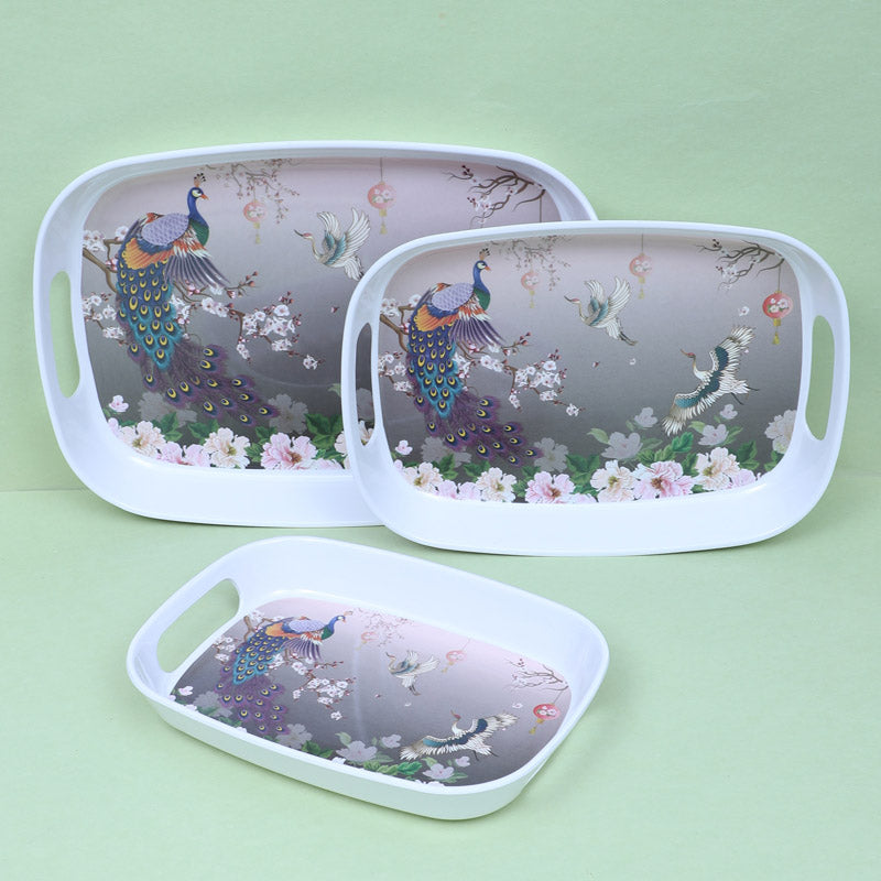 Buy Lixa Serving Tray - Set Of Three Serving Tray from Vaaree